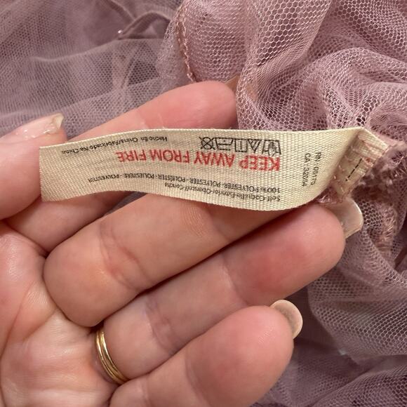 Free People Intimately Push Send Mini Slip Tutu Tulle Dress in Mauve Coquette - Picture 7 of 7